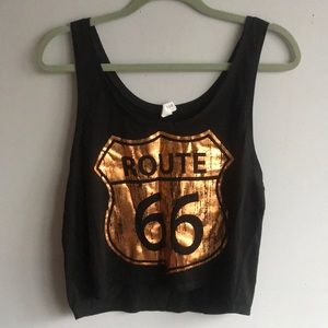 Super cute crop tank top size small